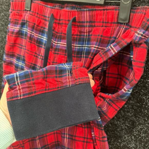 Gap Flannel PJ Joggers Cotton Red Plaid Medium Lounge pants - Picture 4 of 13